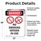 Signmission No Smoking Oxygen In Use Danger Sign, Vinyl Decal, 12in W x 18in L, 2PK OS-2PACK-DS-D-1218-V-1488 - alternate 3